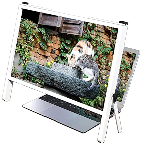 Screen Magnifier Computer Screen Magnifier for Laptop 3D 21Inch Screen Magnifying Laptop Enlarger Expanders for Movies Reading And Gaming - Portable Screen Amplifier Compatible With Tablet and Book