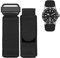 FFHAO 22mm 24mm Nylon Watch Band For Seiko Tudor Rolex BR Hook-and-loop Fastener Sport Watchband Steel Buckle NATO Strap Black Blue (Color : Black-black, Size : 22mm)
