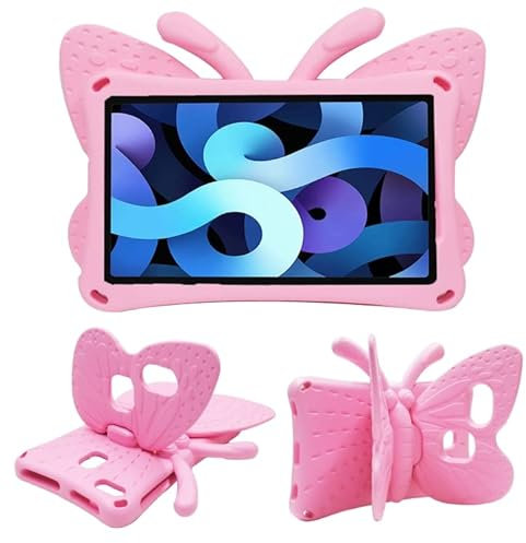 for Amazon Kindle Fire HD 8 2020 Butterfly Bracket Style EVA Children Falling Proof Cover Protective Case
