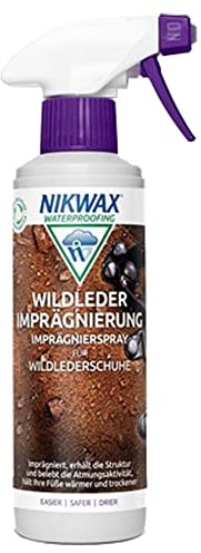 Nikwax Nubuck & Suede Proof Spray (Waterproof Protector Spray) 300ml - Suede Protector Spray for Shoes, Boots & Suede Accessories