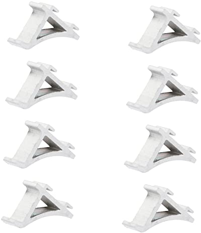 TOPBATHY 8pcs Freezer Support Hooks Aluminium Refrigerator Clips for Secure Shelf Brace Easy Installation for Home Food Storage