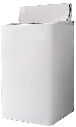 Odot Housse de Protection pour Machine à Laver Chargement par Le Haut, Anti-Poussière Minimalisme Couvre-Machine Protecteur Couverture pour Machine Lave-Linge et Sèche-Linge (M(5.6-6.5kg))