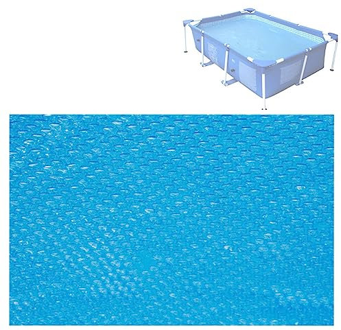 Swimming Pool Solar Cover, Paddling Pool Blanket Heater Cover, Swimming Pool Heater for Rectangular, Waterproof Dustproof Thermal Blanket, Hot Tub Cover 220 * 150cm