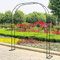 SEVSO Gartenbogen Metall Rosenbogen Torbogen Für Kletterpflanzen 1.2M 1.4M 1.8M 2.4M 3M 3.5M Breite Wetterbeständige Rankhilfe Rankgitter Rosengestell Rankenbogen,Weiß,W1.8M*H2.2M