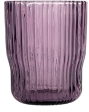 H&H Lyric Set 6 Bicchieri in Vetro, Viola, 28cl