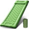 Matelas Gonflable de Camping et Piscine 12cm Tapis de Camping Épaissi avec Oreiller Intégré et Pompe à Pied pour Trekking, Randonnée, Aventures en Plein Air, Plage