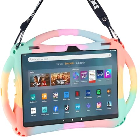 TopEsct Amazon Fire Max 11 Tablet Hülle für Kinder (13. Generation, 2023) 11, leicht, stoßfest, Griff Ständer kindersicher