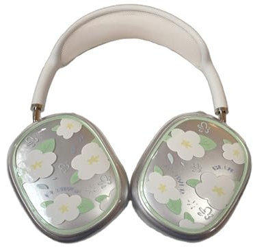 TSVSXS Schutzhülle kompatibel mit AirPods Max Kopfhörern, transparent, niedlich, lustige Farben, Blumen, weiche TPU-Hüllen für Damen, Mädchen, Kinder, Schutzhülle für Apple AirPods Max