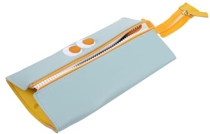 STOBOK 1 Stk Federmäppchen mit lustigen Augen wunderschöne Federmappe faltbare Stifttasche Handyhülle the prot personalisierte Schreibwarentasche Stiftbehälter aus Leder Stoff