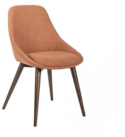 MONDO VIRO Moderne Esszimmerstühle aus Stoff Zaira Holzstruktur 49 x 58 cm 85h (4, rostfrei)