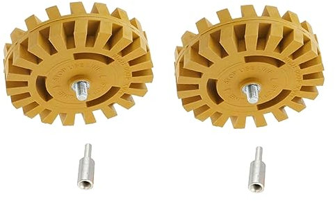 Homoyoyo 2sets Rubber Removal Wheel Pneumatic Eraser Wheel Degumming for Car and Non-damaging