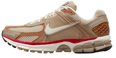 Nike Women's Zoom Vomero 5 Running Shoes, Khaki/Fire Red/Sail/Phantom, 9 UK