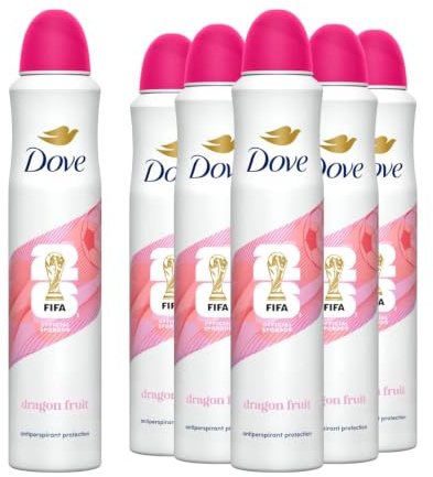 Dove FIFA Limited Edition Advanced Care Dragon Fruit Anti-Perspirant Aerosol 6x 200 ml