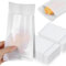 100 Stück Butterbrottüten Weiß Kleine Tüten Süßigkeiten Papier Beutel Papiertüten Weiss Geschenktüten Papier Pergament Pergamin Beutel Durchscheinende Briefumschläge 19 × 10 cm