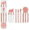 5 in 1 Make Up Pinsel Set, Makeup Schminkpinsel Set Mini Reisegröße Makeup Pinsel Tragbarer Reise für Frauen, Professionelle Make Up Brush Set
