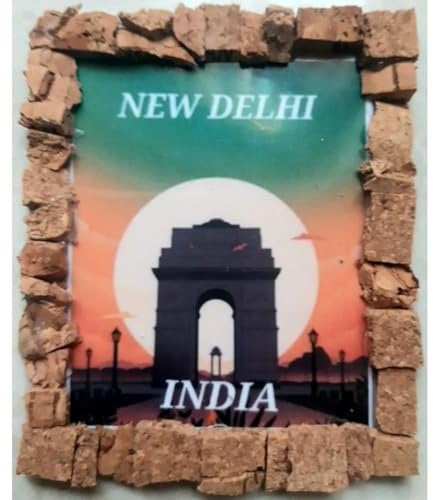 New Delhi India Souvenir fridge magnet handmade travel holidays city Souvenir Fridge Magnet 5x7 Cm APPROX gift ideas