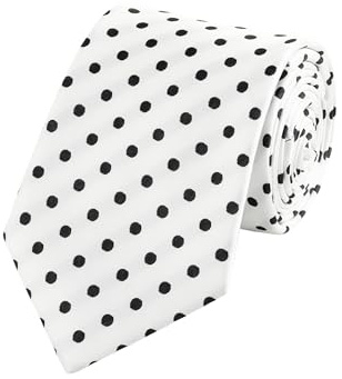 WANYING Herren 8cm 3,15 Klassische Krawatte mit Tupfen Allover Binder Schlips Formelle Business Hochzeit Feiertage Alltag Länge 148cm - Gepunktet