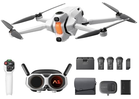 Antigravity A1-8K 360 Drone for Immersive Flight, Point-to-Fly Motion Control for Adults, Obstacle Avoidance, Deep Track, Auto Return, 10km Range, Auto Edit (Infinity Bundle with Passport Holder)