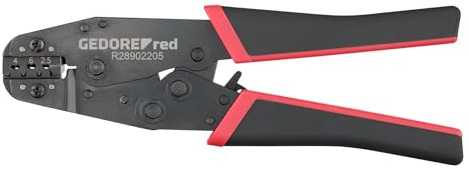 GEDORE red Crimpzange R28902205 | Crimpzange für MC4 Solarstecker | Für 2,5/4 / 6 mm² PV‑Kabel | Präzisions‑Crimpwerkzeug für Photovoltaik‑Installation