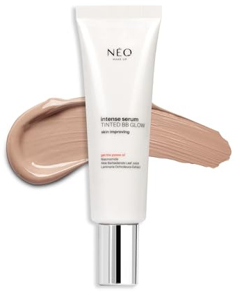 NÉO MAKE UP Gesichtscreme BB cream - Feuchtigkeitscreme Gesicht - getönte Tagescreme mit LSF 50 - tinted sunscreen with SPF 50 - Intense Serum Tinted BB Glow Cream 04 - Deep Glow - 30 ml