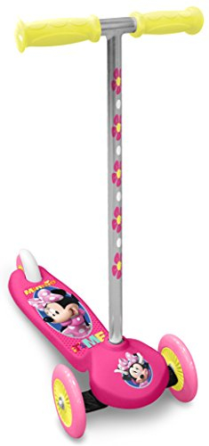 STAMP Mädchen Scooter/Steering 3 Räder-Minnie Bow tique Tretroller, PINK