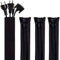 BESTFY 4pcs Cable Management Case Cable Organizer System - 19 Flexible Cable Sleeve with Zipper Cable Cover Cable Cuffs for TV, Computer, Office, Home Entertainment