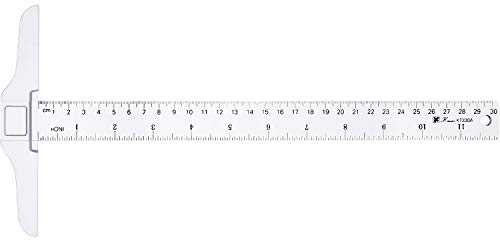 12 Zoll/ 30 cm Junior T Square Kunststoff Transparent T-Lineal zum Zeichnen und Allgemeine Layout Arbeiten (1)