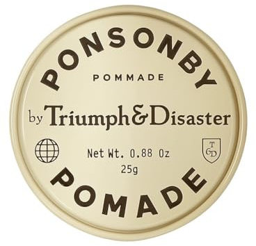 Triumph & Disaster Ponsonby Pomade, Stylingcreme für Männer 25 g | Mittlerer Halt & hoher Glanz, mit Drachenblut & Harakeke, Argan-Öl, wasserlöslich, leicht auswaschbar, ohne Erdöl