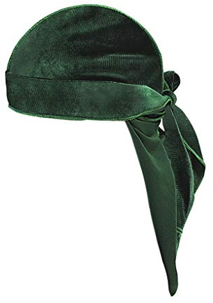 JIAHG Langer Bandana Cap Hat Samt Piratenhut Kopftuch Herren Damen Piratenmütze Bikertuch Stirnband Fahrrad Radsport Motorrad Kopfbedeckung Mütze