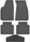 Fußmatten Vorne, Hinten + Tunnel für Nissan Navara 3 D40 Frontier 2005-2015 Gummi Gumimatten