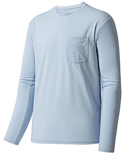 Bassdash Men’s UPF 50+ Performance Long Sleeve T-Shirt UV Sun Protection Fishing Hiking Sports Shirts