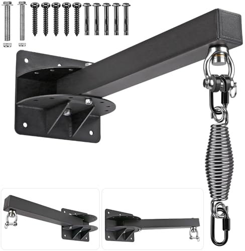 SELEWARE Boxsack Halterung Boxsack Wandhalterung - Boxsackhalterung, zum Aufhängen von Boxen, Hardware, robuste Halterung für Boxen, Muay Thai und Training, 400LBS Traglast