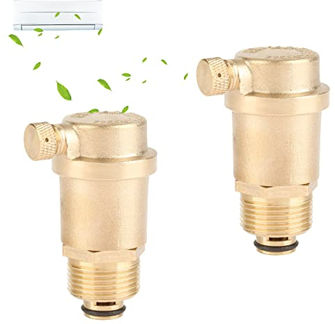 GZhaizhuan - Válvula de ventilación automática DN15 (latón, 2 unidades)
