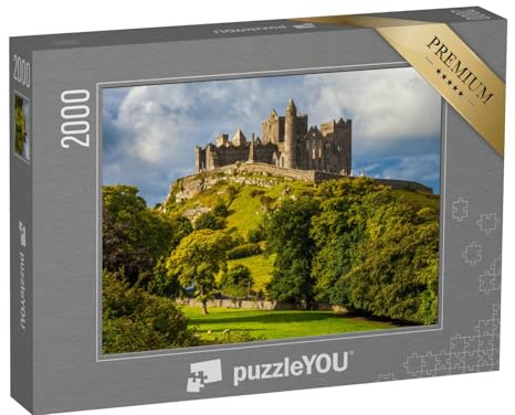 puzzleYOU: Puzzle 2000 Teile „Rock of Cashel in spektakulärem Licht, Tipperary, Irland“ – aus der Puzzle-Kollektion Irland