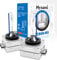 Hysami D1S Xenon-HID-Scheinwerferlampen, 8000K, Blau, Weiß, 35 W, Kfz-Beleuchtung, 85415 Fern-/Abblendlicht, UV-freie Xenon-Ersatzlampen, 2 Packungen
