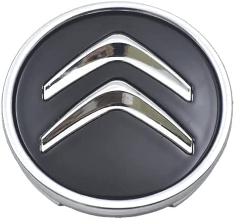 Lonely 4 Stück Auto Radnabenkappen für Citroen C3 C4 C5 C1 Picasso DS4 DS6 60mm, Nabendeckel Radnabendeckel Felgenkappen Radnabenabdeckung, Auto Felgendeckel Nabenkappe Radkappen Zubehör