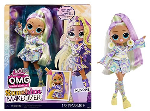 LOL Surprise OMG Sunshine Color Change Modepuppe - SUNRISE - Mit farbwechselnden Elementen, mehreren Überraschungen und fabelhaften Accessoires - tolles Geschenk für Kinder ab 4 Jahren