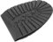 Suole in Gomma per Calzolaio, Suole Gomma Mute Accessori Riparazione Scarpe (Suole Anteriori) Stivali Tacco Anteriore Antiscivolo (avampiede nero)