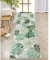 Wonnitar Waschbarer Teppichläufer mit Blättern, tropisches Grün, Küchenteppich, rutschfeste Monstera-Pflanze, fusselfrei, niedriger Flor, Akzentmatte für Flur, Schlafzimmer, Schrank