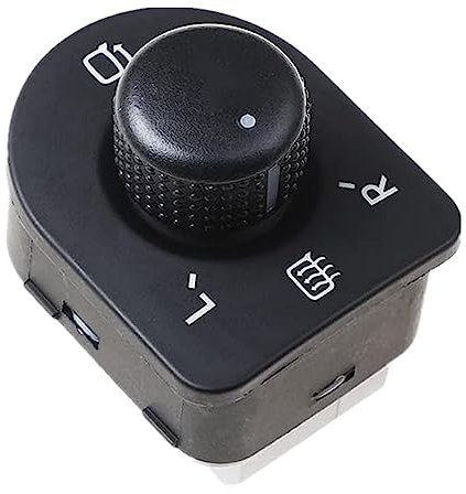 GEEANDLY Elektrischer Einstellknopf Seitenspiegel Steuerschalter 1J1959565D kompatibel für Bora Golf 4 New Beetle Cabrio