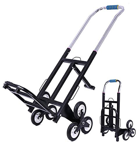 Treppensteigwagen, Sackkarre, Sackkarre, Treppensteigkarre, tragbarer Treppensteigkarre, Gepäckwagen mit 6 drehbaren Rädern