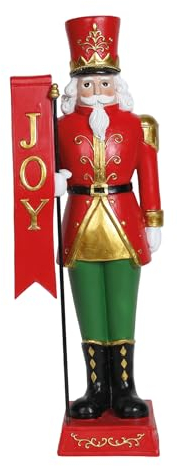 The Straits Trading Company Nutcracker Soldier Christmas Decoration Figurine Traditional Premium Home Xmas Ornament Fireplace 40cm