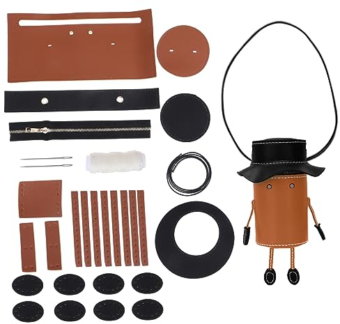 NUOBESTY 1 Satz Selbstgemachte Beuteltaschen DIY Zubehörteile Taschenset zum Nähen selber machen Kind Geldbörsen Häkelset handgemachte Versorgung handgemachte Nähtasche Handbuch Tragetasche