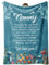 Craftique Nanny Gifts, Blanket with Floral & Letter Print, Nanny Birthday Gifts, Mothers Day Presents for Nanny from Grandchildren, Soft Throw Blankets 50 x 60