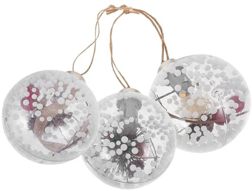 Anneome 3stücke Kupferdraht Lichterkette Mit Glühbirne Innen Led-glühbirne Batteriebetrieben Für Garten Und Weihnachtsbaum Warmes Licht Für Dekoration Energiesparend