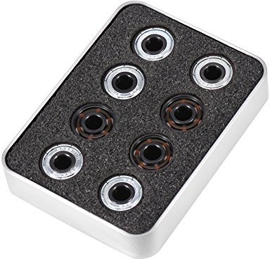 Rollschuhlager, 16-teiliges Set, 608 Hybrid-Kugellager mit Keramikkugeln, Hochgeschwindigkeits-Keramik-Lager, Inline-Rollschuh