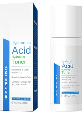 Hyaluronic Acid Hydrating Toner, Korean Toner for Face, Hydrating Face Toner, Korean Moisturizer Facial Toner, Refreshing & Deep Moisturizing, Smooth & Nourish Skin, For Normal and Dry Skin