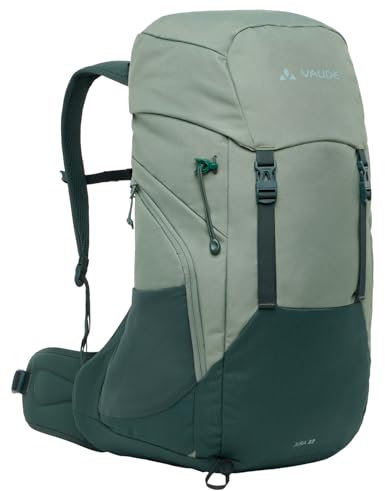VAUDE Jura 32 – Wanderrucksack für Damen & Herren mit 32 Liter Volumen, belüfteter Netzrücken mit Regenhülle, ErgoShape-Schultergurte & Recyceltes Material – Ideal für Tagestouren