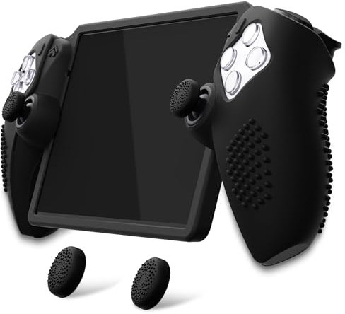 playvital Coque pour PS Portal Manatte Accessoire,Housse Protection pour PS Portal Console avec Capuchon Joystick Grip Cover-Noir