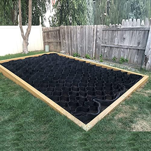 Griglia a terra in HDPE per vialetti di camion leggeri, 6,1 m di larghezza, 6 m x 8 m, griglie di stabilizzazione per base capannone